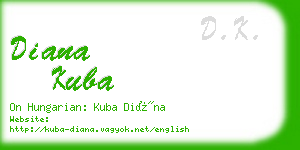 diana kuba business card